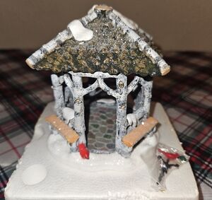 Department 56 North Pole "Woods Birch Gazebo" Village Accessory